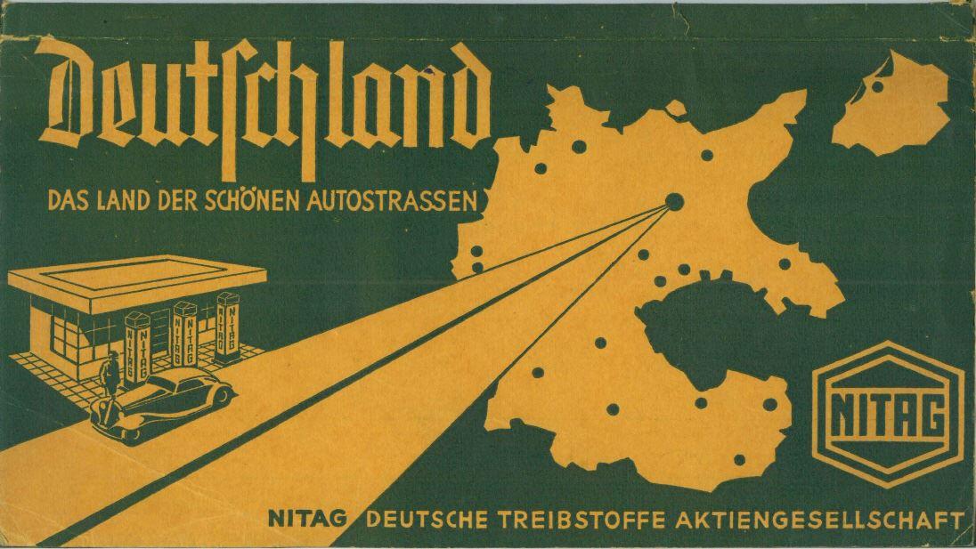 NITAG Tankstellenkarte 1938 