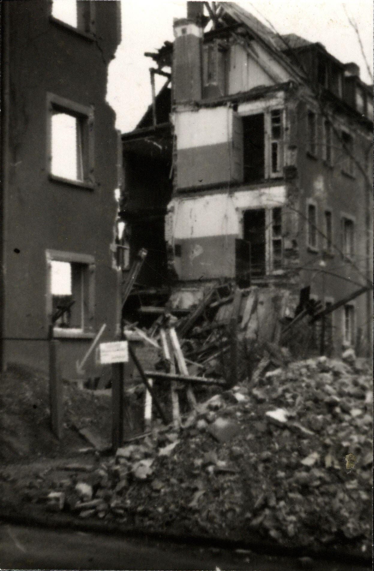 Spergauer Str. 55 Leuna zerstört im August 1940
